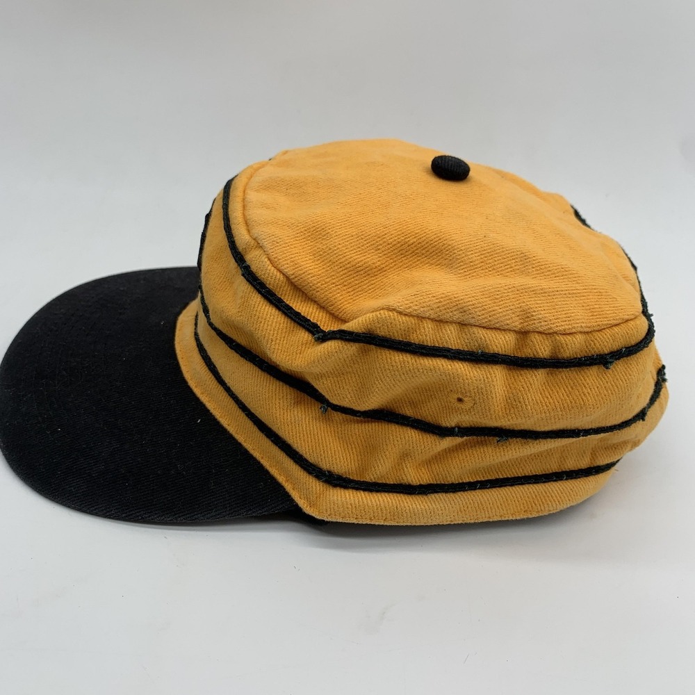 Vintage Pittsburgh Pirates Hat Cap Snap Back One Size Gold Black MLB BWM Global - Picture 3 of 9